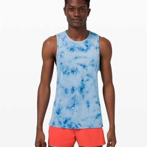 Men’s lululemon Fast and Free Tank Blue Dye Large